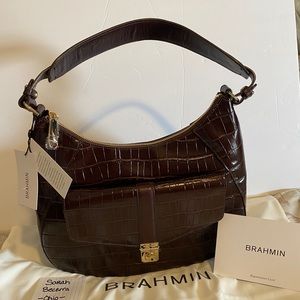 New Brahmin Chocolate Brava Amira